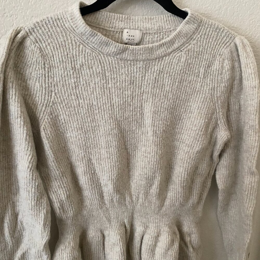 a new day peplum sweater